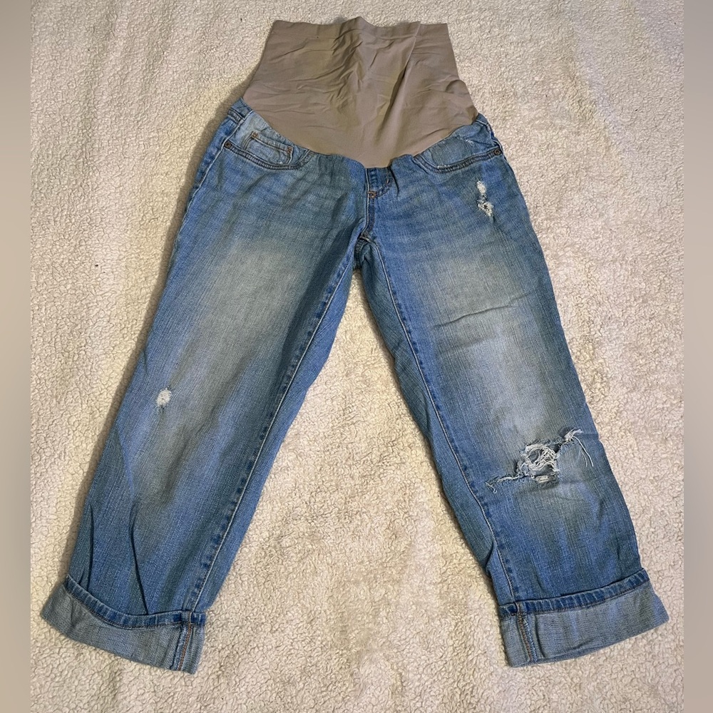Indigo Blue Maternity Capris Size S